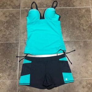 Twp piece bathing suit